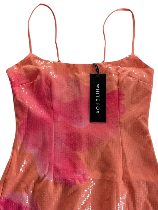 White Fox Telling Me Lies Sequin Maxi Dress Size Medium - Picture 4 of 9